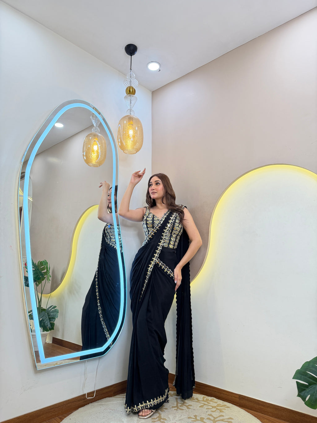 D468  DRAPE SAREE