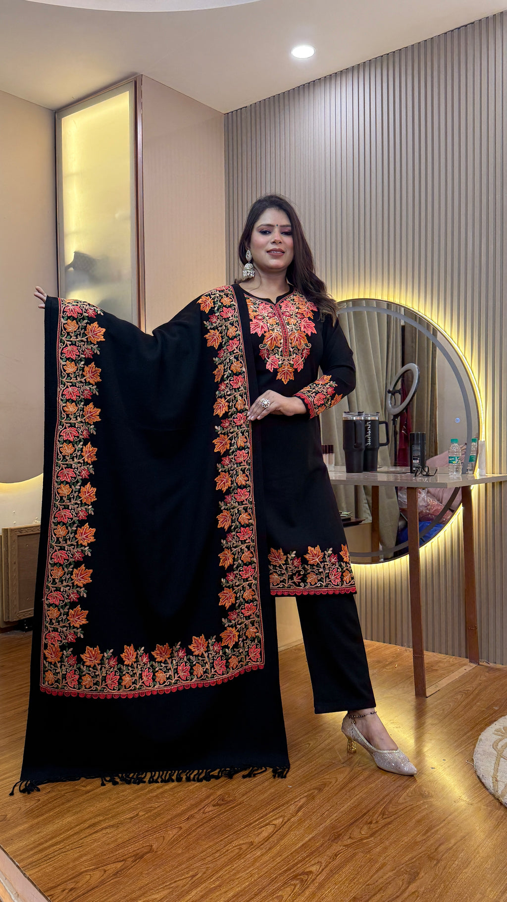 Aw557 GULFAMI  OUTFIT WOOLEN 3pc SET