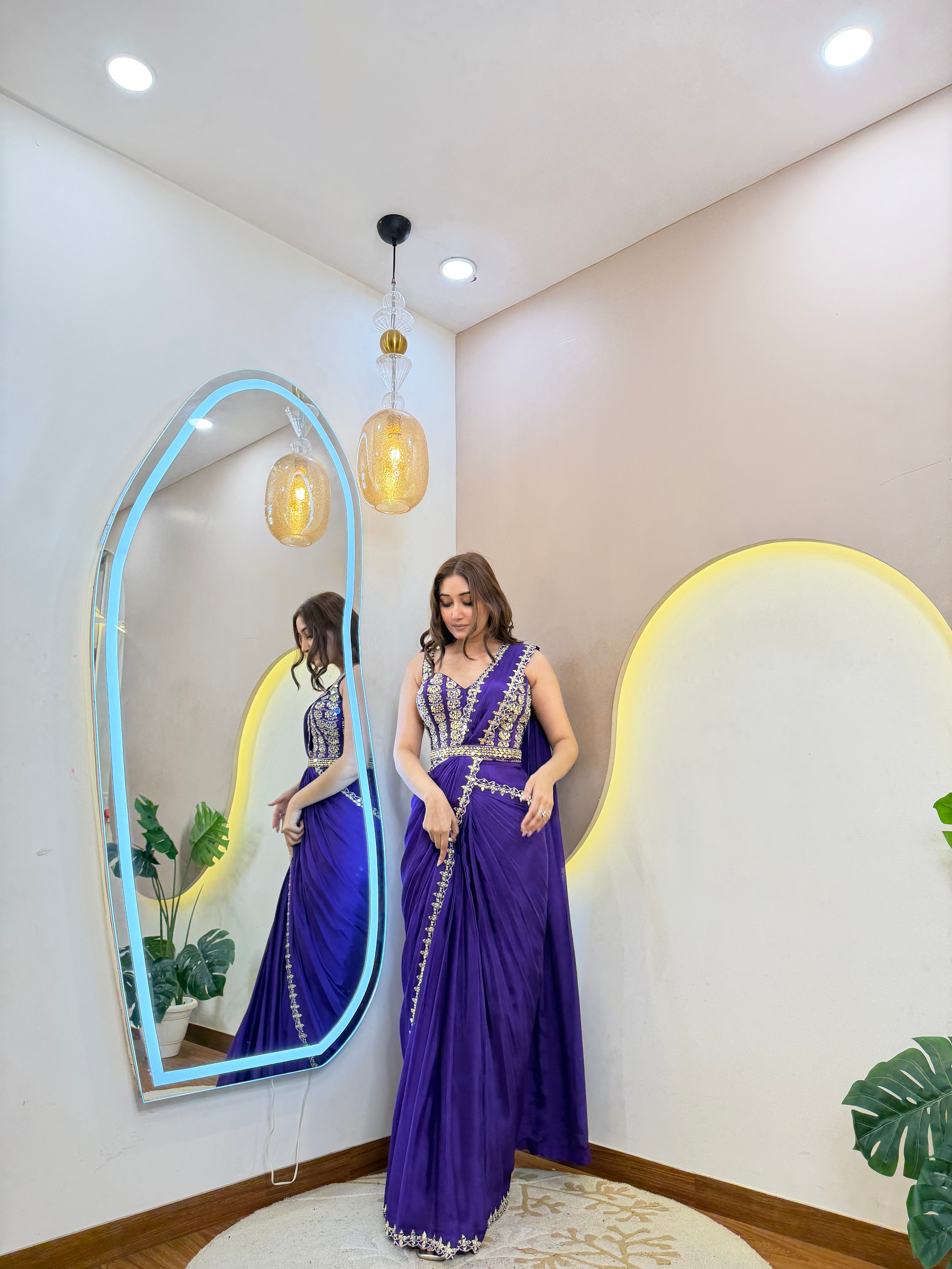 D468  DRAPE SAREE