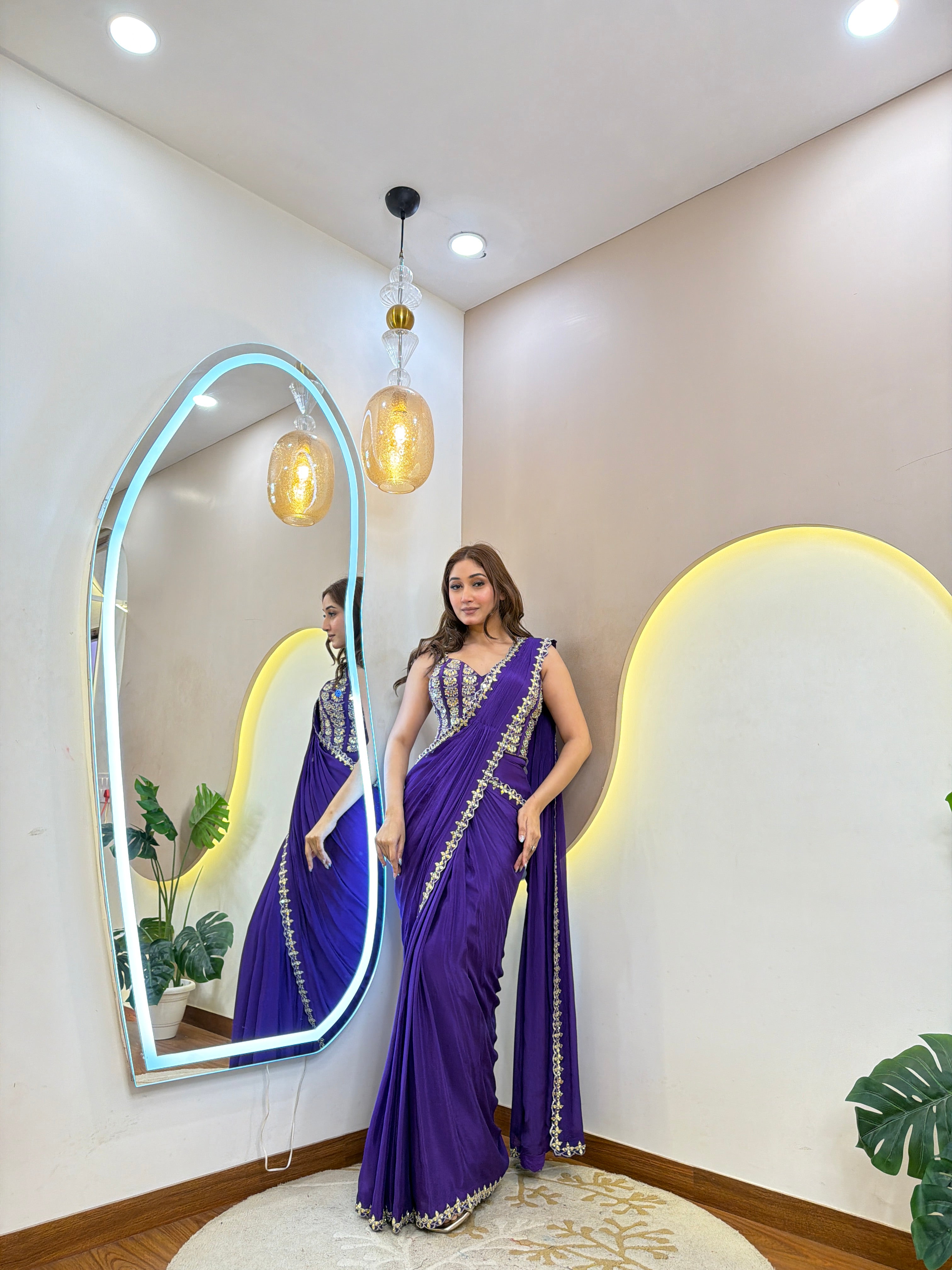 D468  DRAPE SAREE