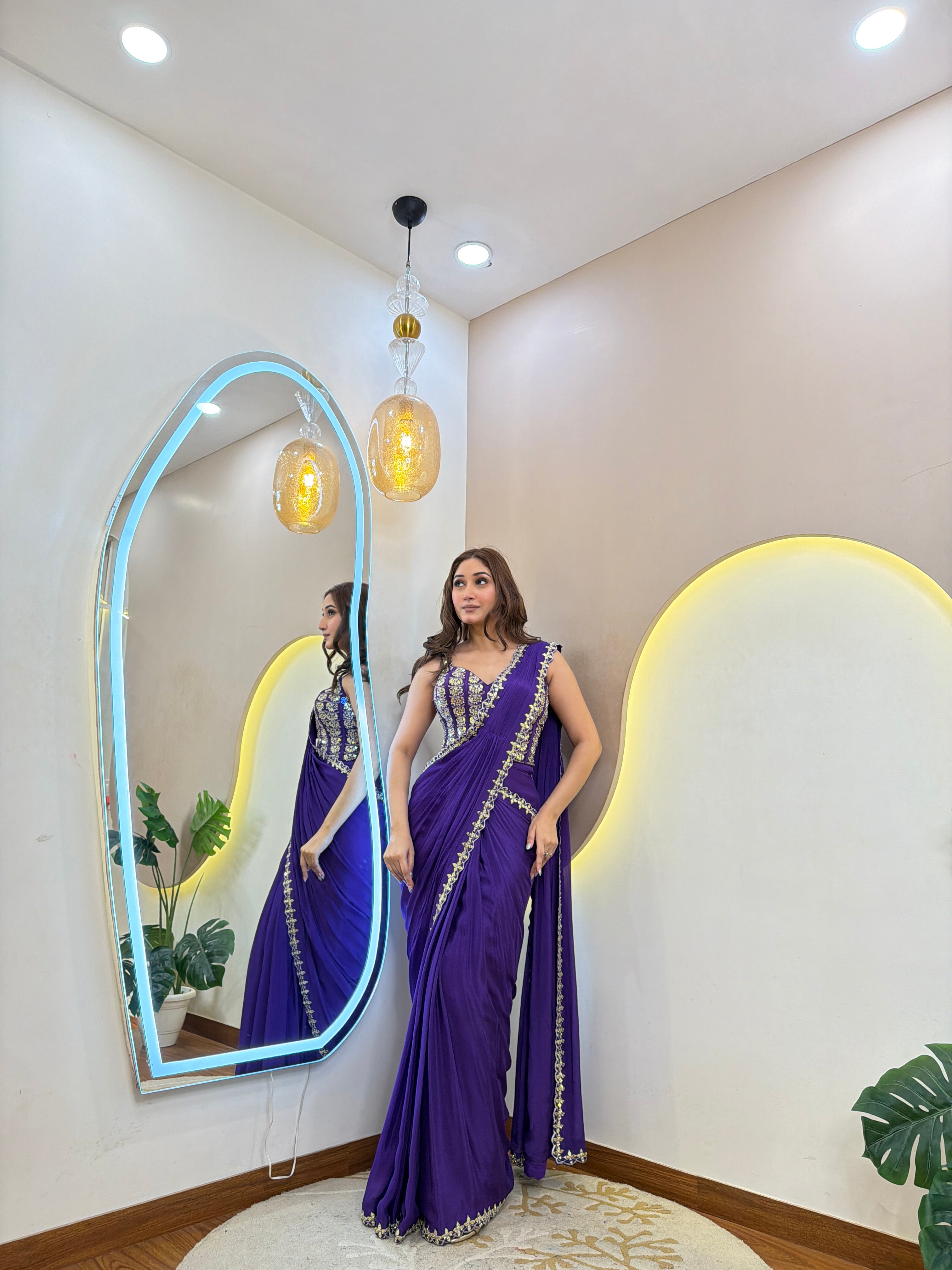 D468  DRAPE SAREE
