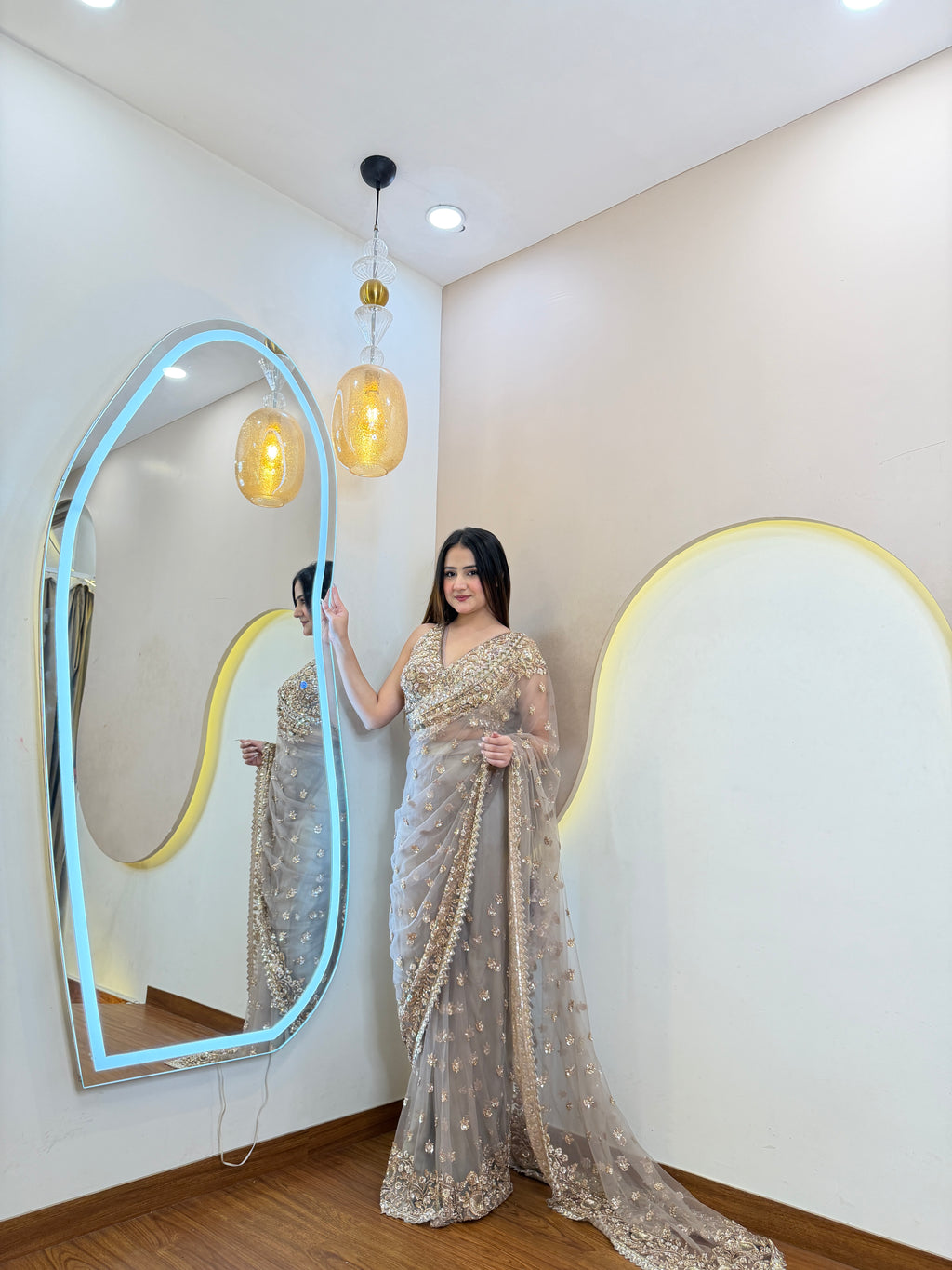D849  DRAPE SAREE