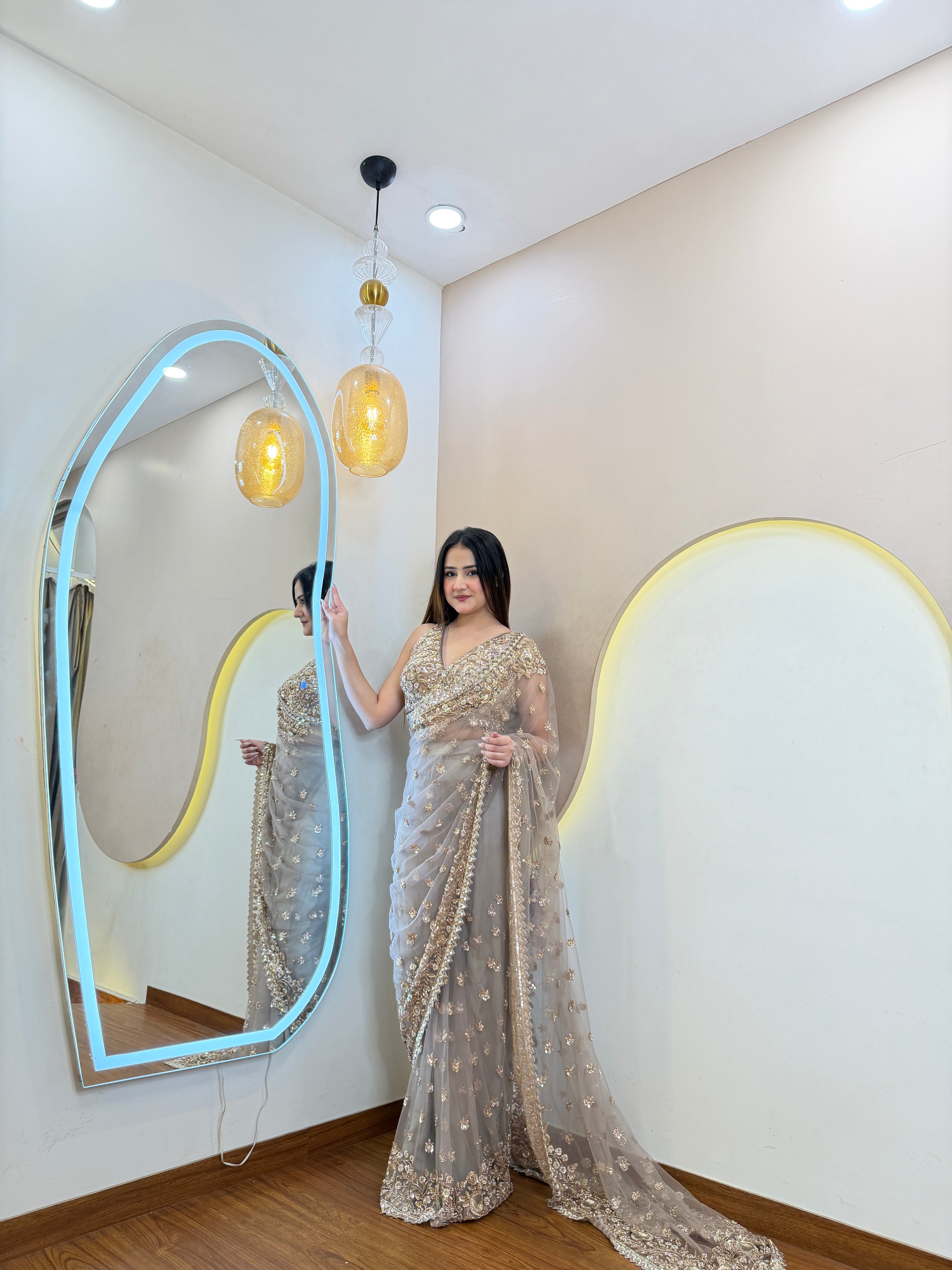 D849  DRAPE SAREE