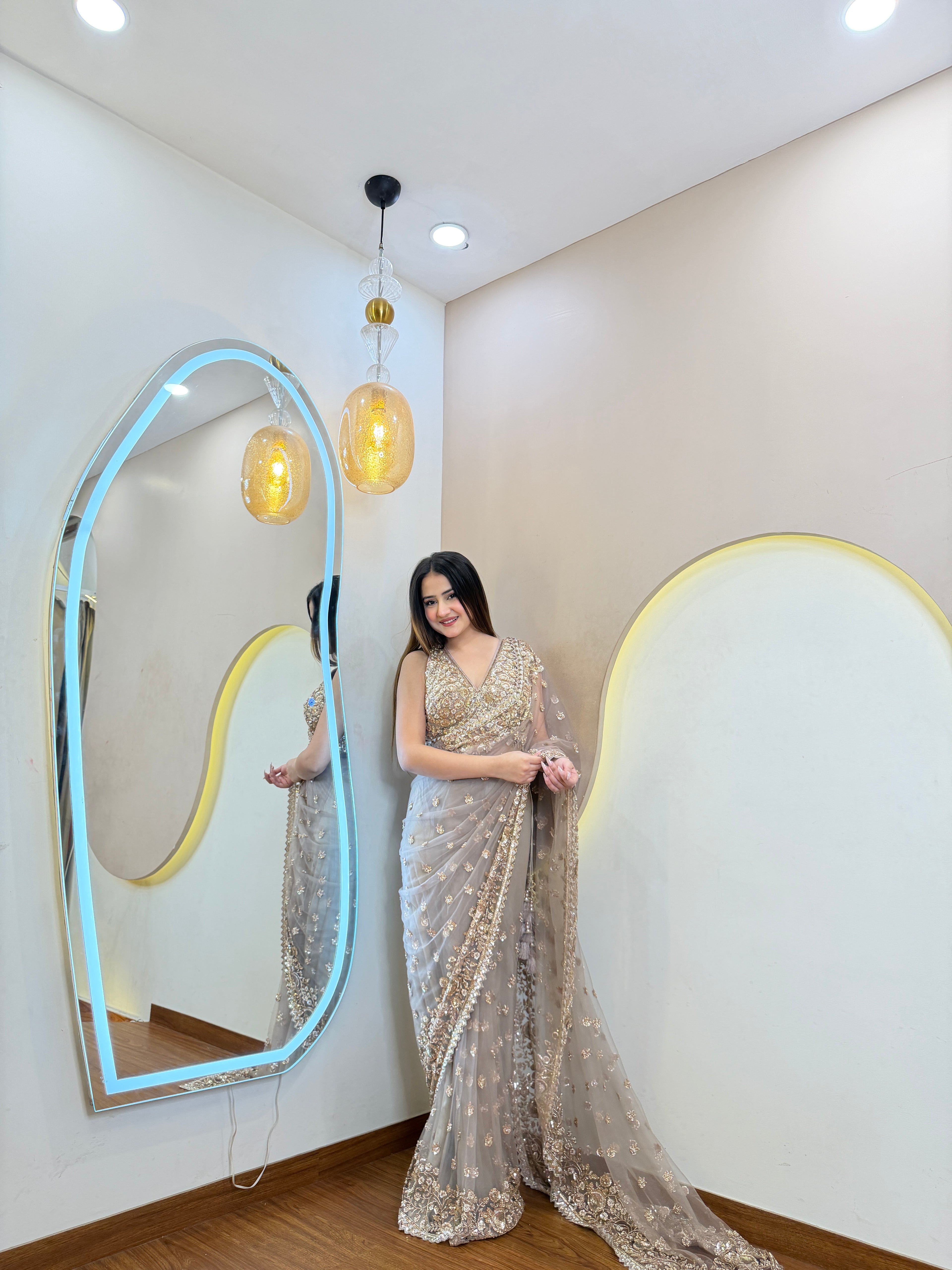 D849  DRAPE SAREE