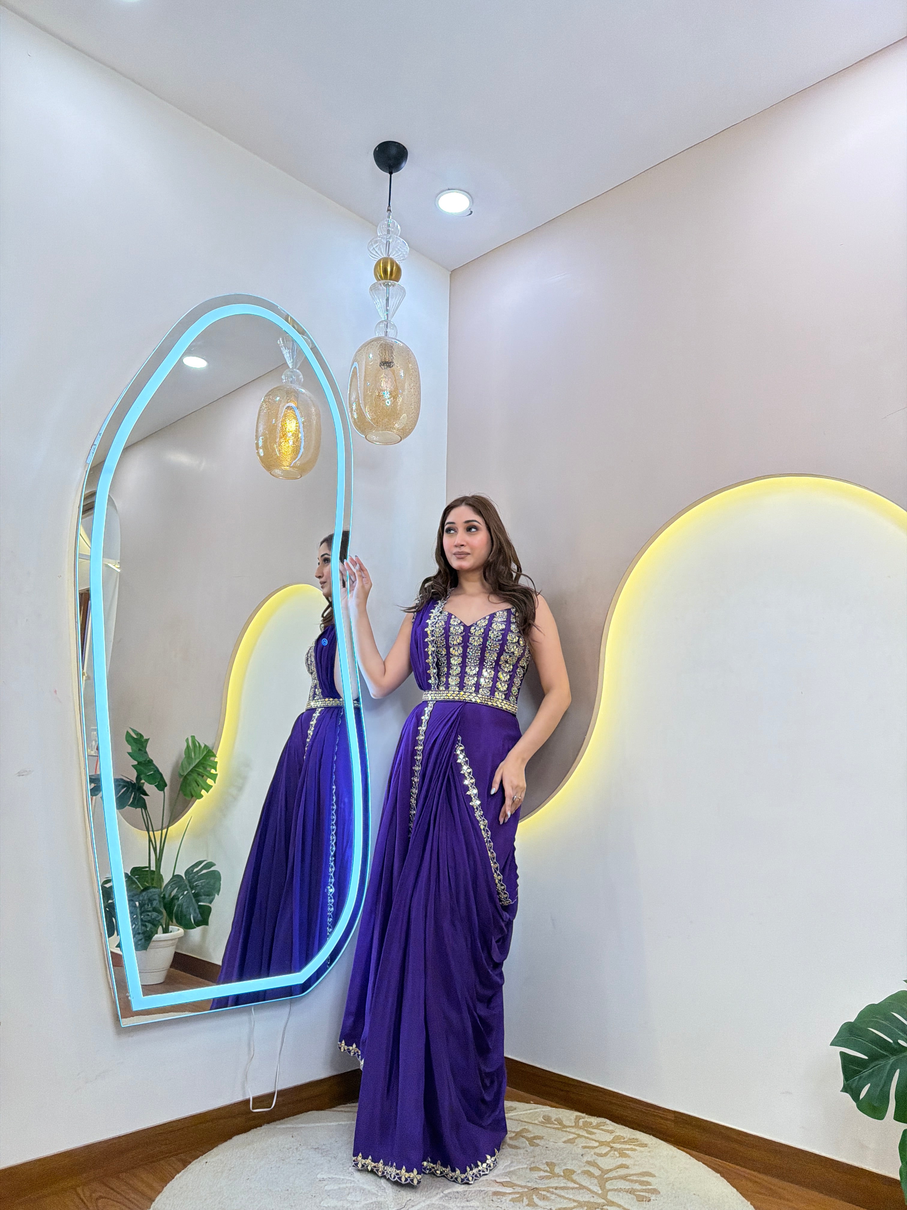 D468  DRAPE SAREE