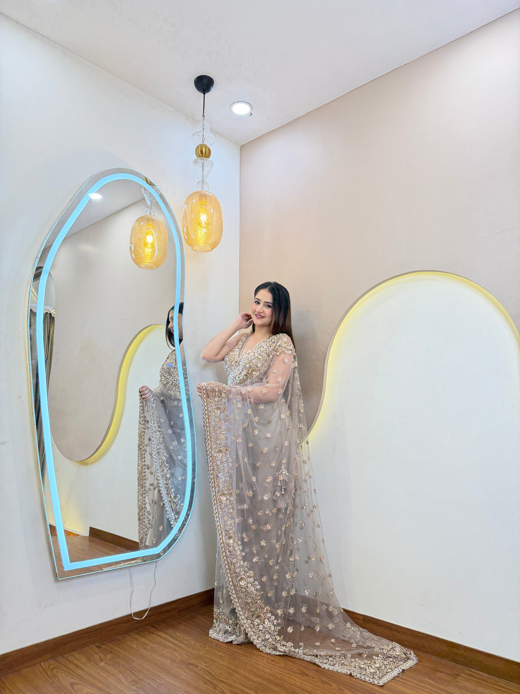 D849  DRAPE SAREE