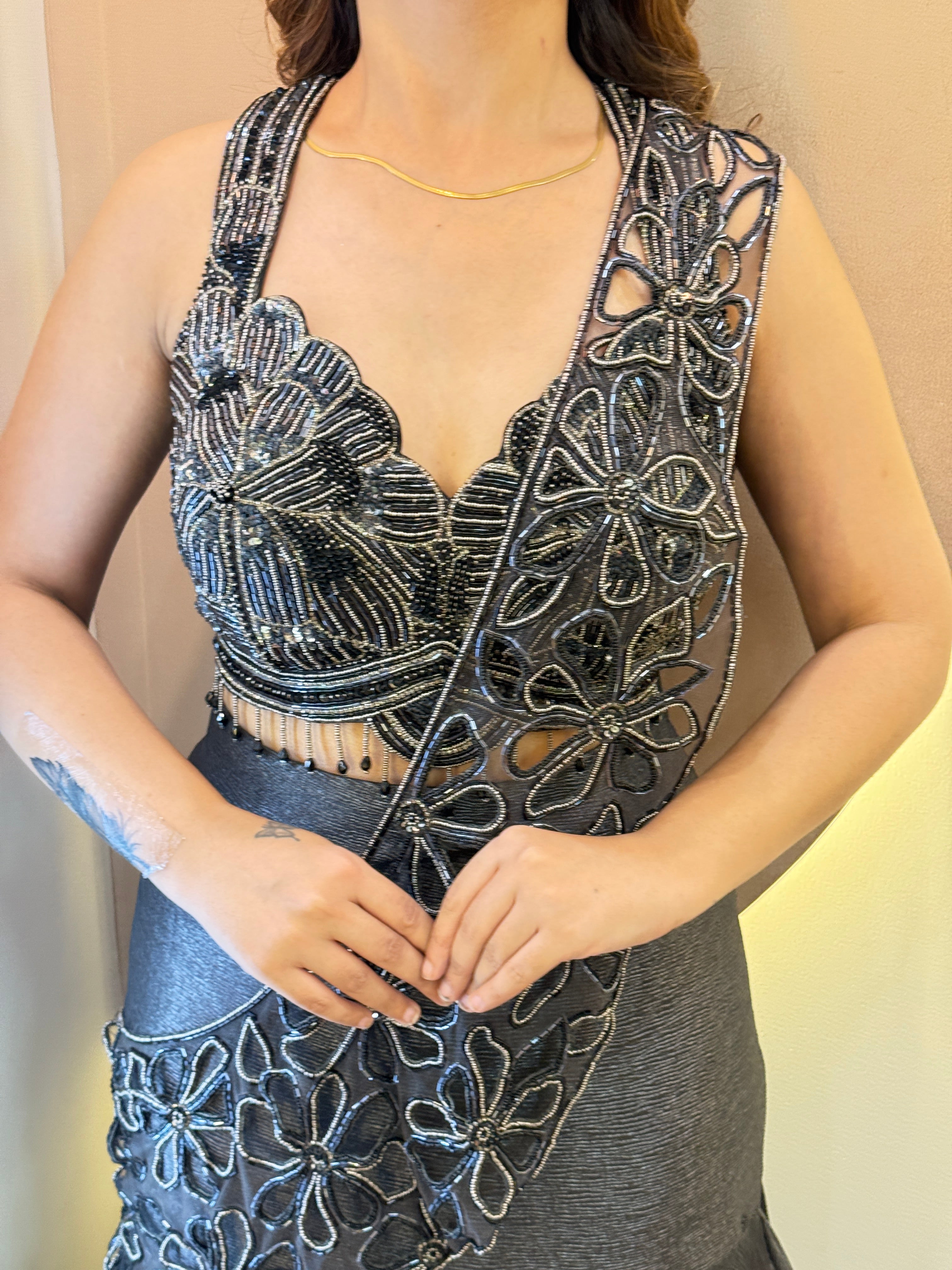 MERMAID STYLE CROP TOP SKIRT