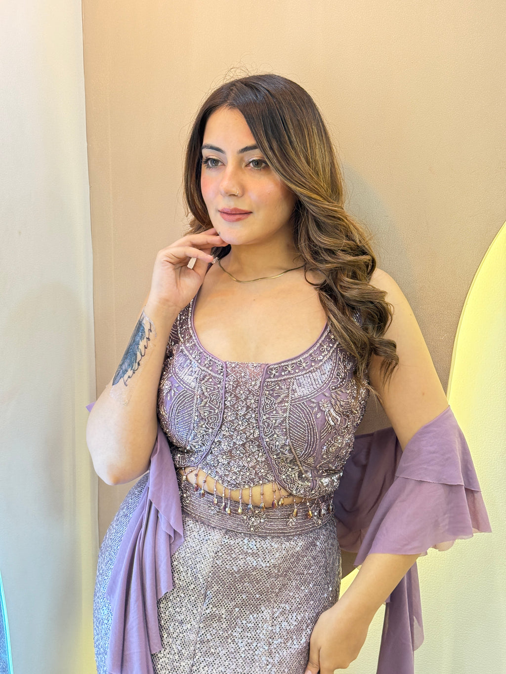 MERMAID OUTFIT CROP TOP SKIRT