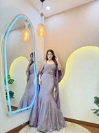 MERMAID OUTFIT CROP TOP SKIRT