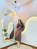 AW570  WOOLEN DRESS