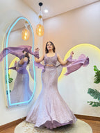 MERMAID OUTFIT CROP TOP SKIRT