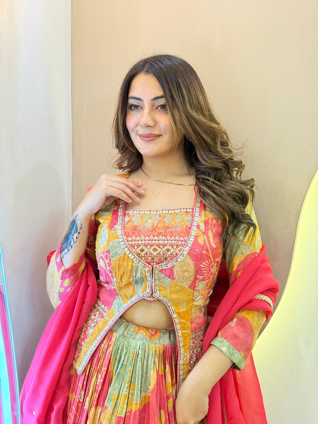 "SOUMYA" CROP TOP SKIRT