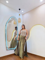 D834 DHOTI  STYLE CORSET 3 PC
