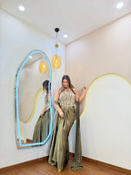 D834 DHOTI  STYLE CORSET 3 PC