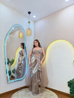 D671  OUTFIT   DRAPE SAREE