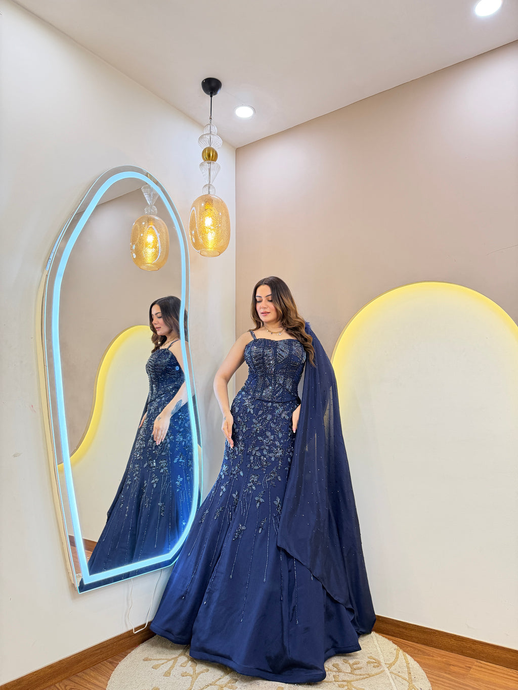 INDOWESTERN FISHCUT LEHENGA