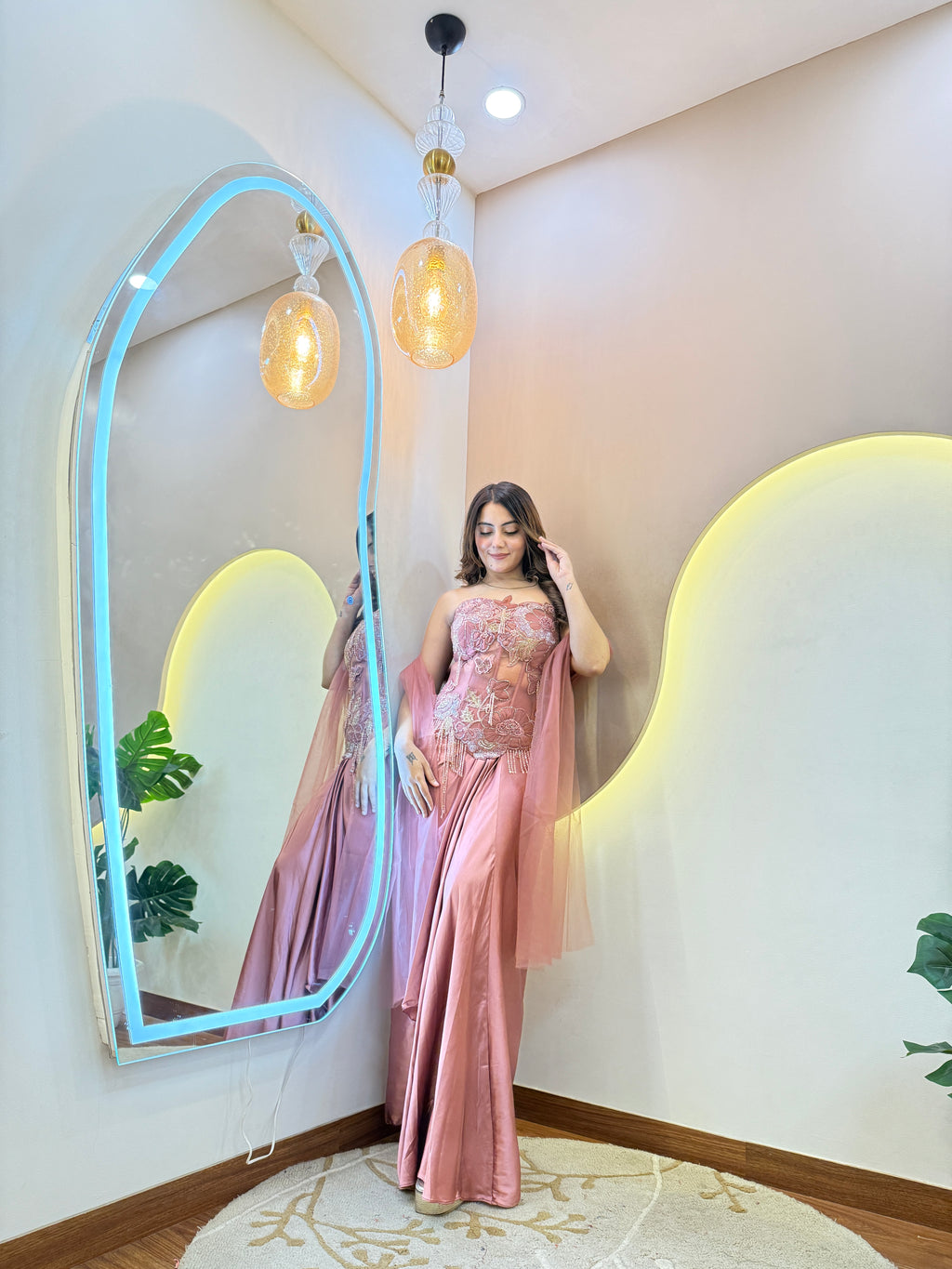 "DHOTI  STYLE "  CORSET 3 PC