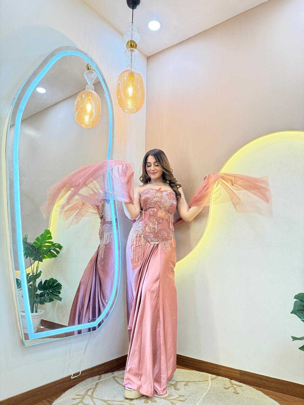 "DHOTI  STYLE "  CORSET 3 PC