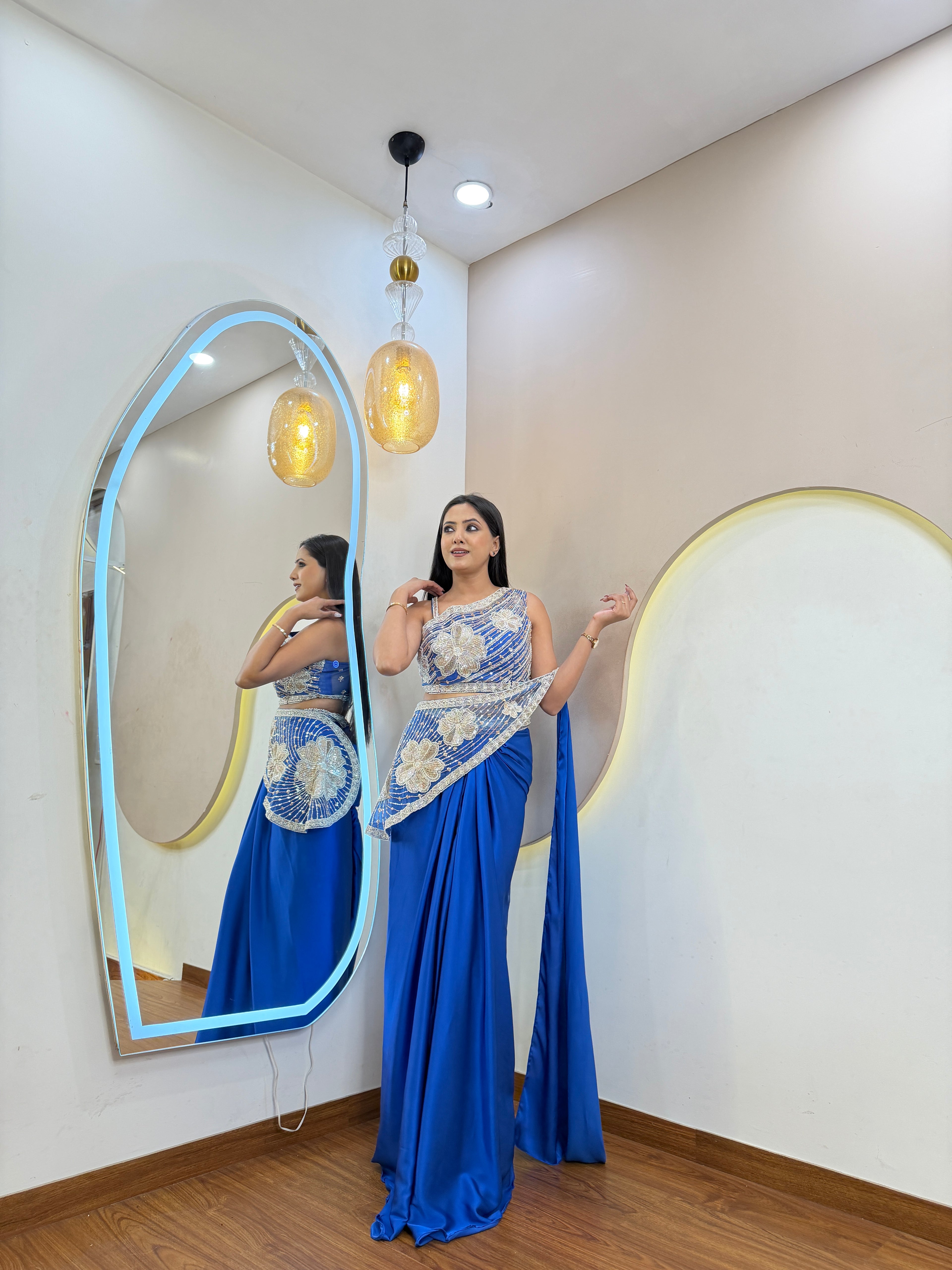 D836  DRAPE SAREE