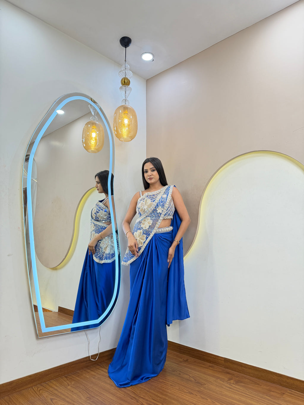 D836  DRAPE SAREE