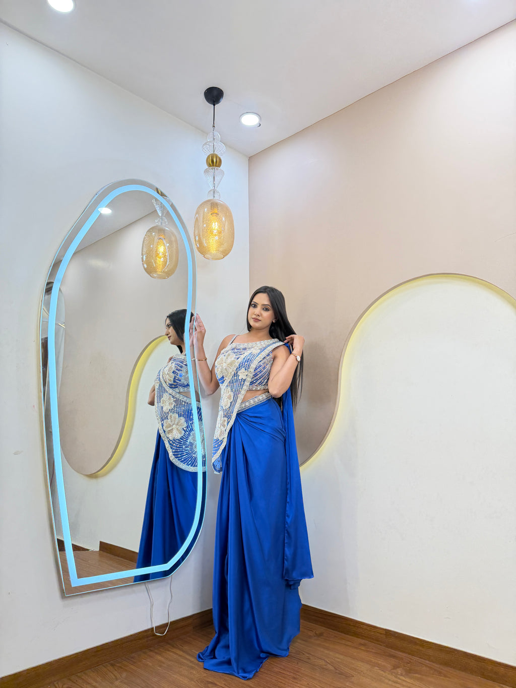 D836  DRAPE SAREE