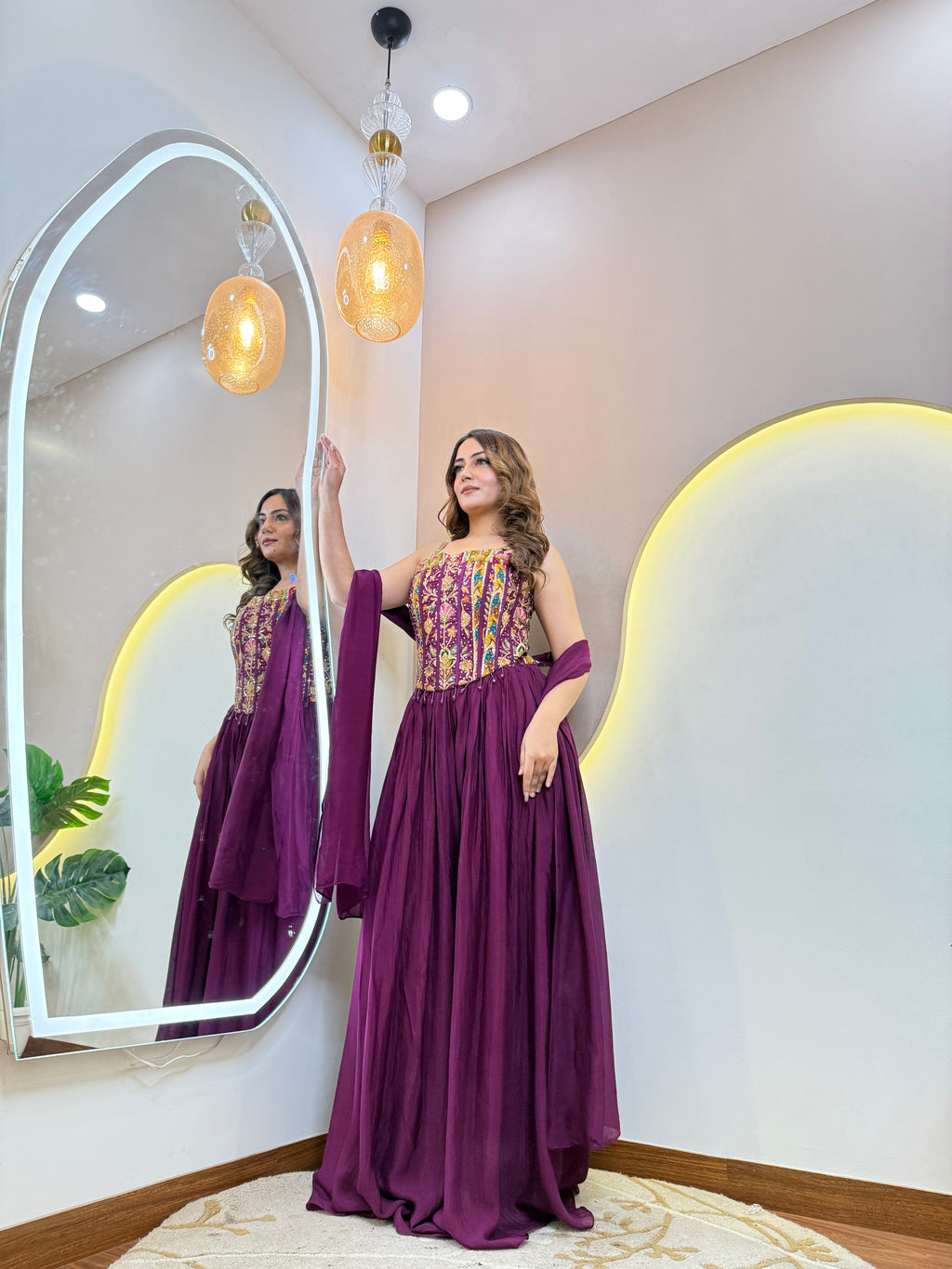 " SAMIRA" CROP TOP SKIRT