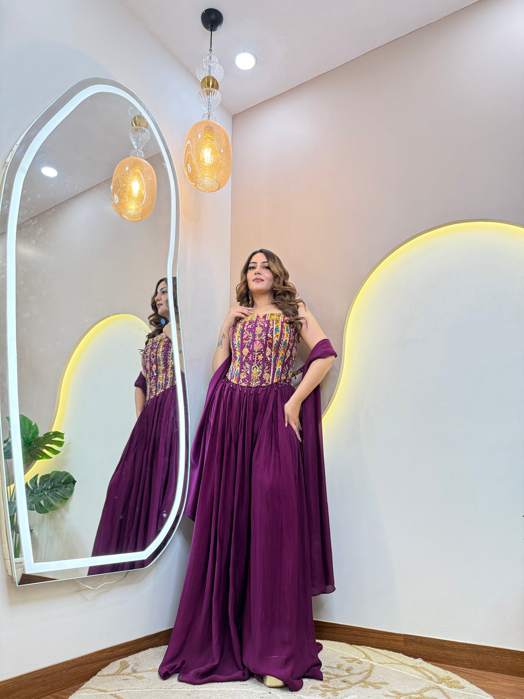 " SAMIRA" CROP TOP SKIRT