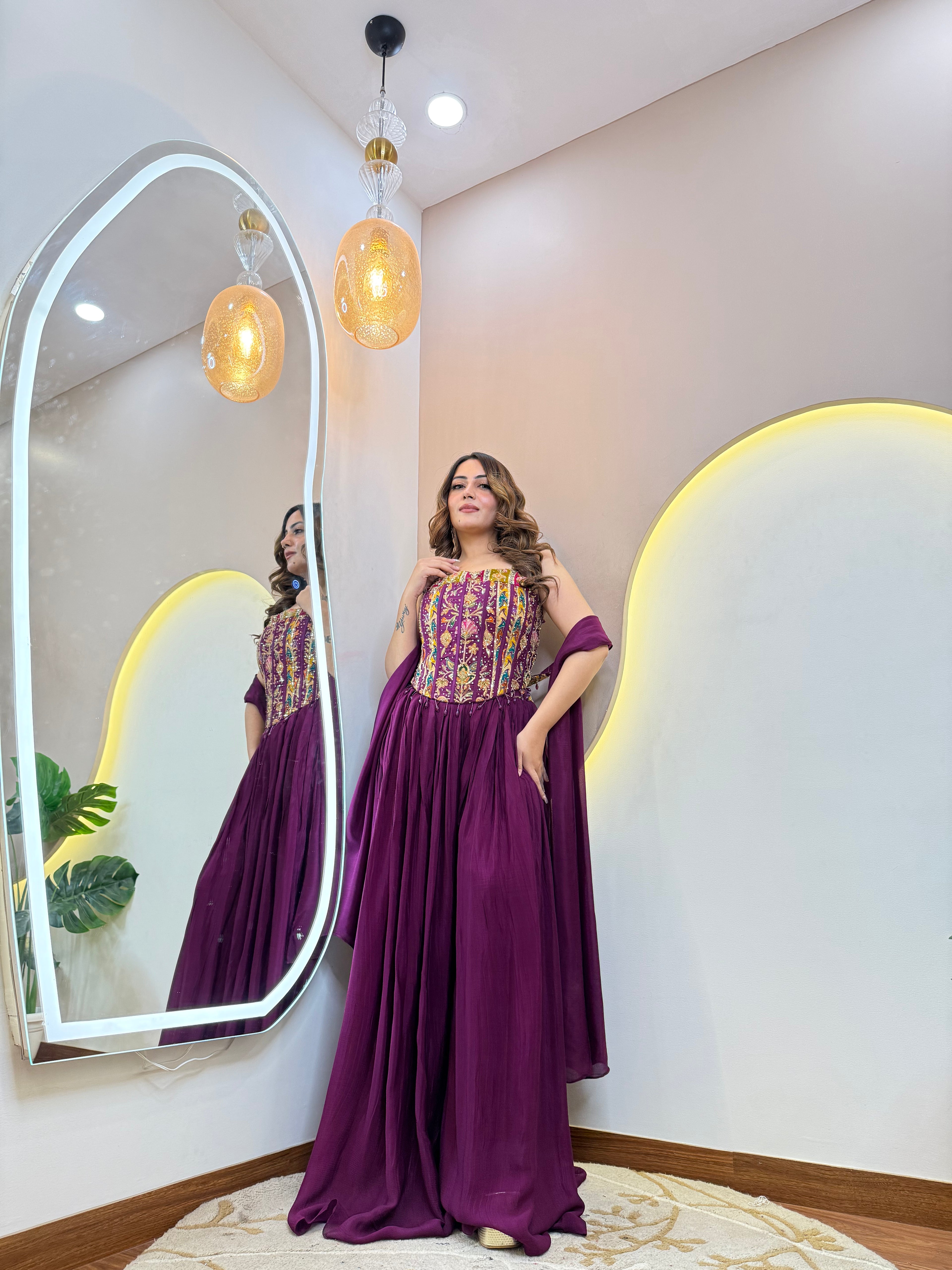 " SAMIRA" CROP TOP SKIRT