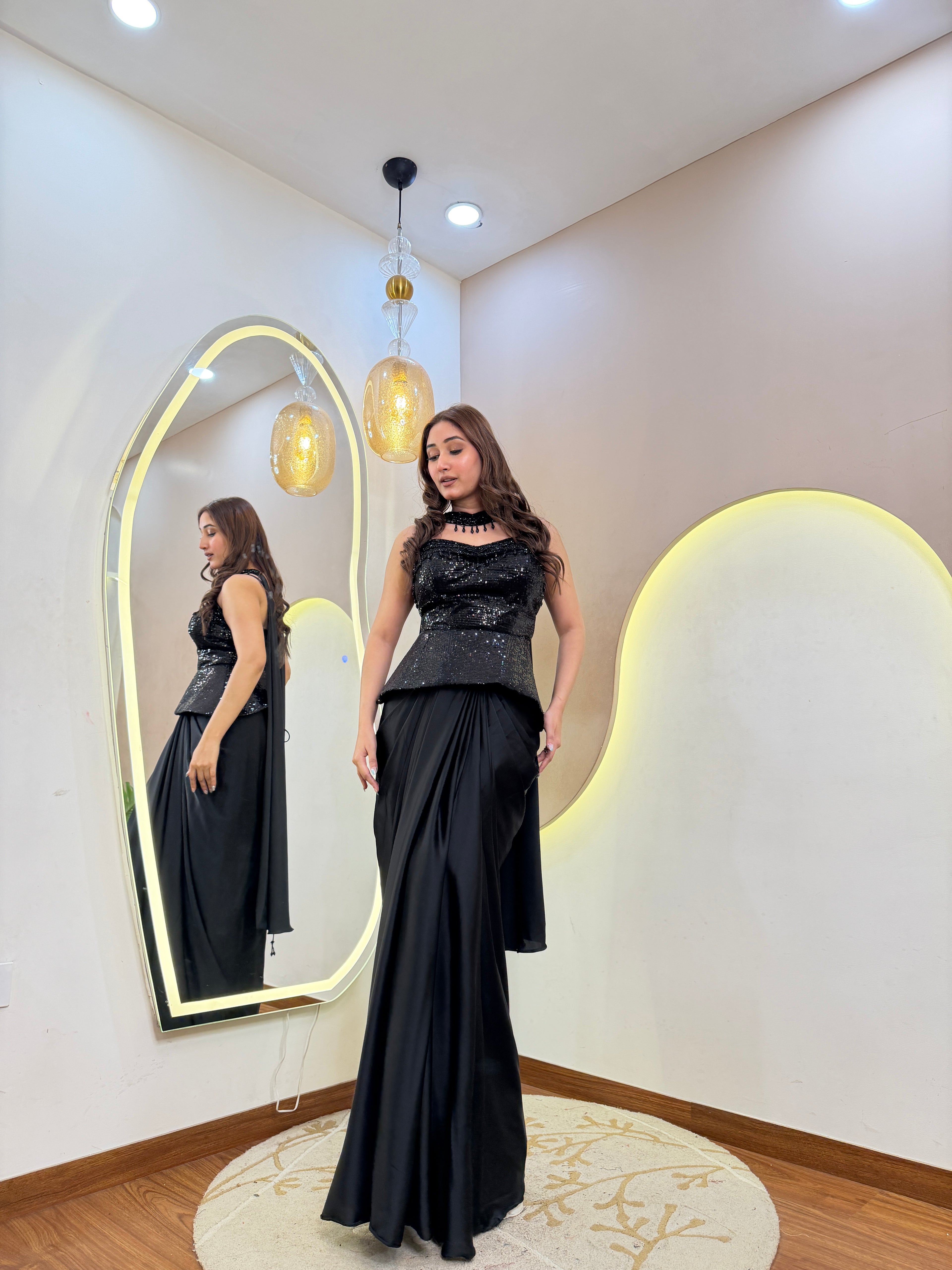 D691  PARTY WEAR 3-PIECE DRESS