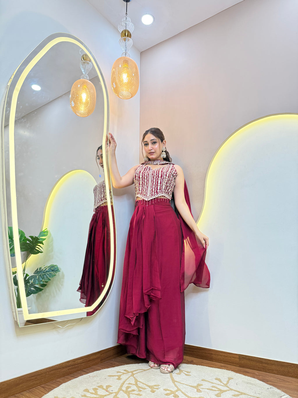 "ZEENAH" CROP TOP SKIRT