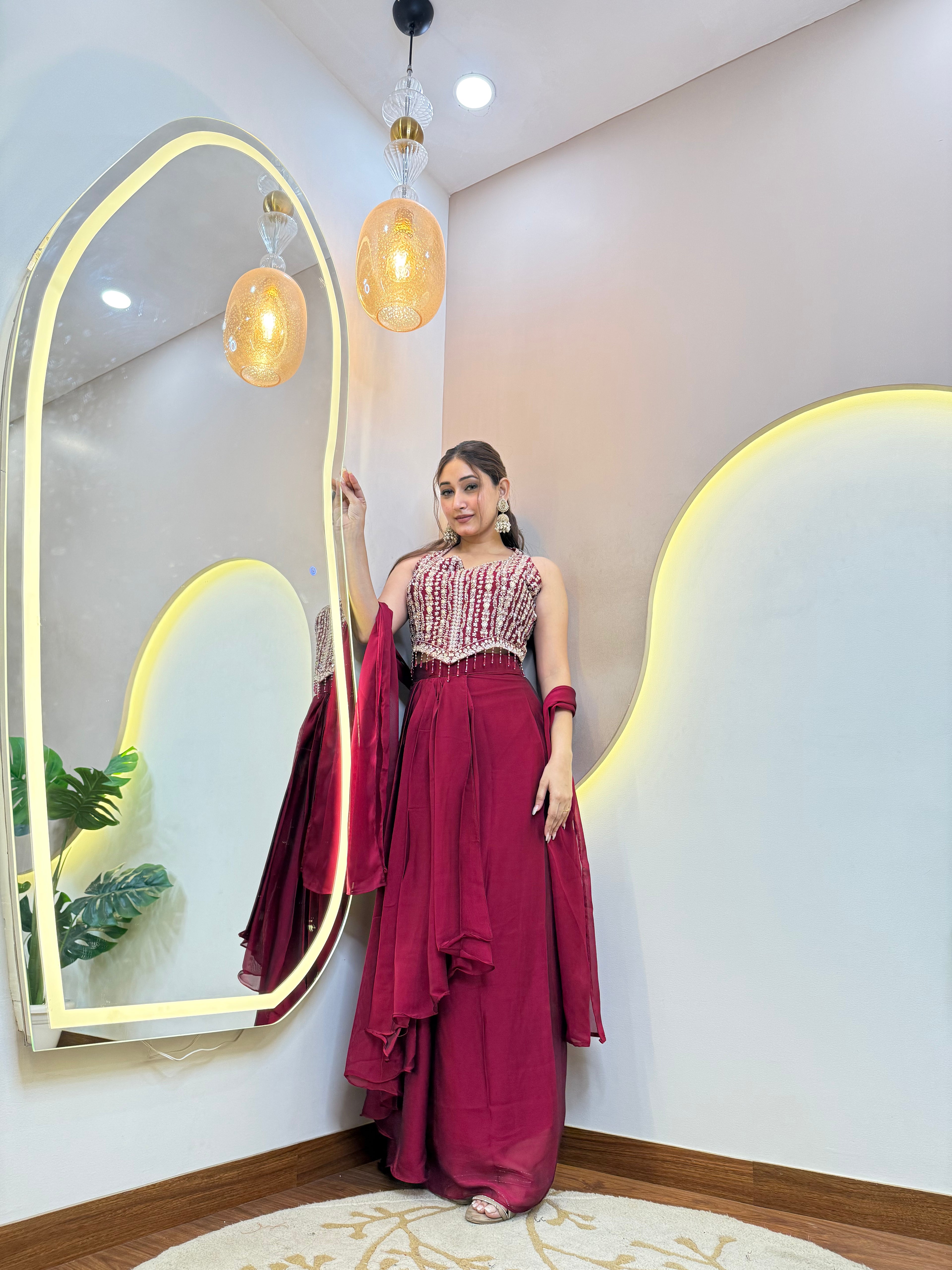 "ZEENAH" CROP TOP SKIRT