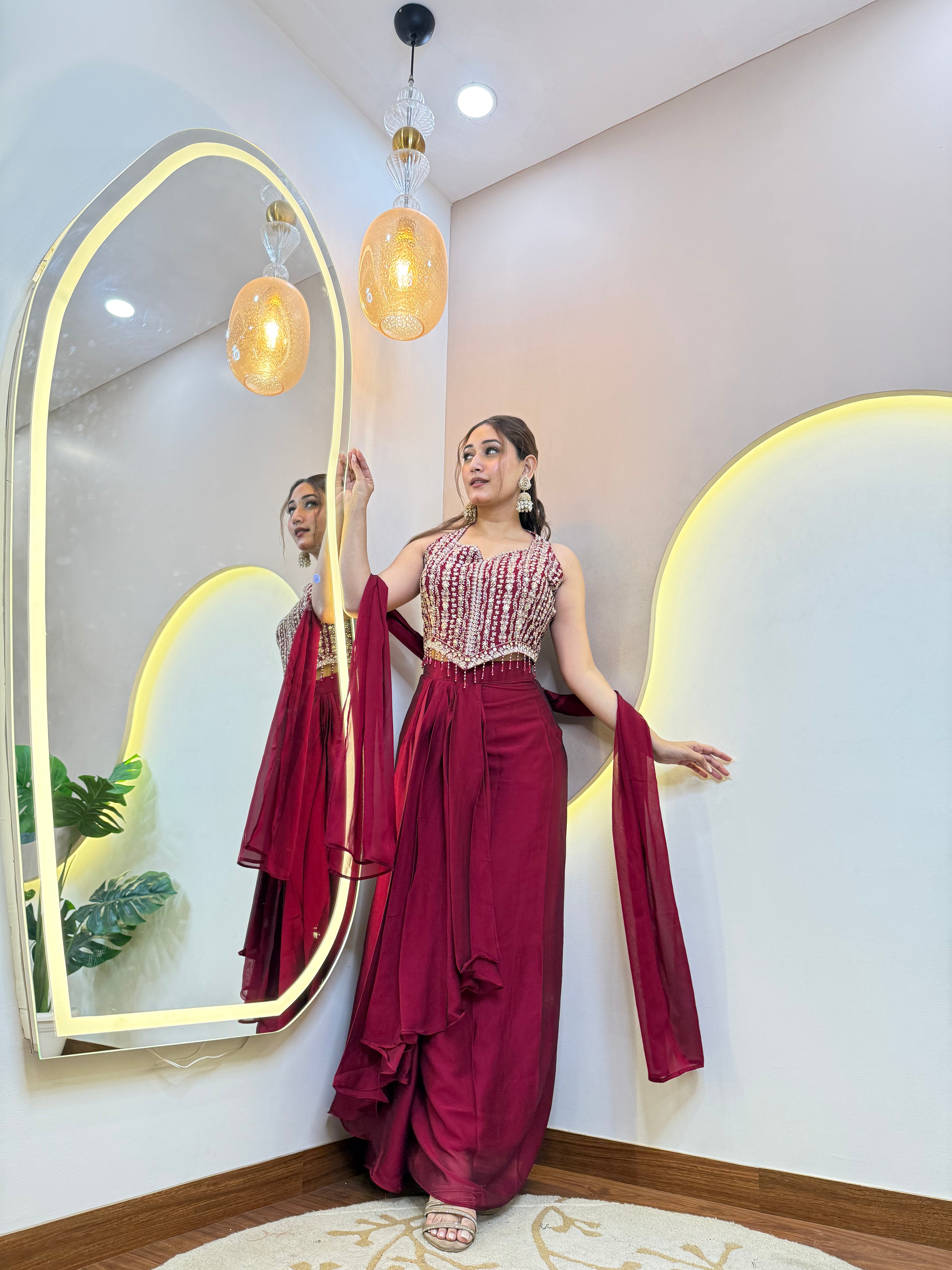 "ZEENAH" CROP TOP SKIRT