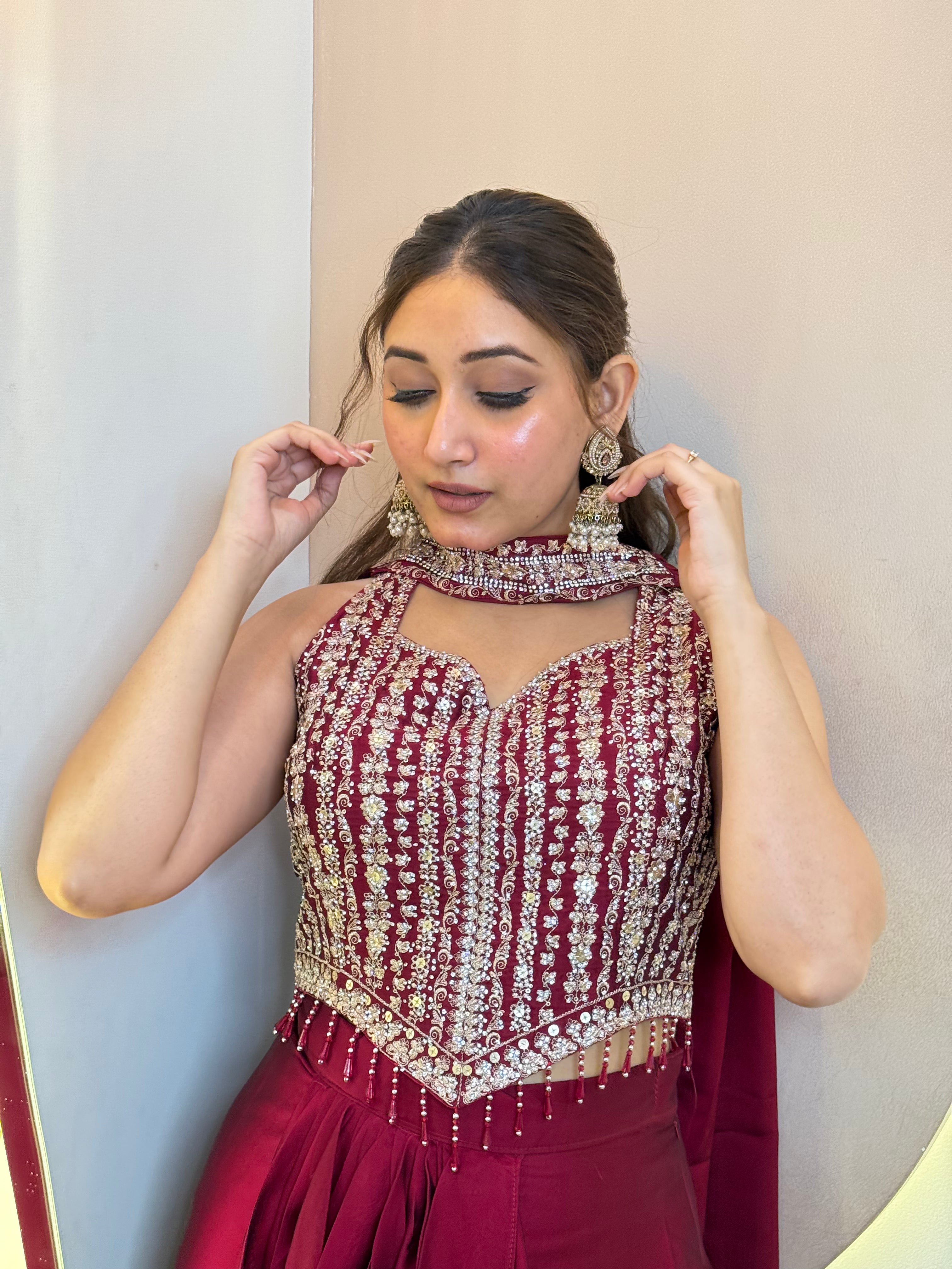 "ZEENAH" CROP TOP SKIRT