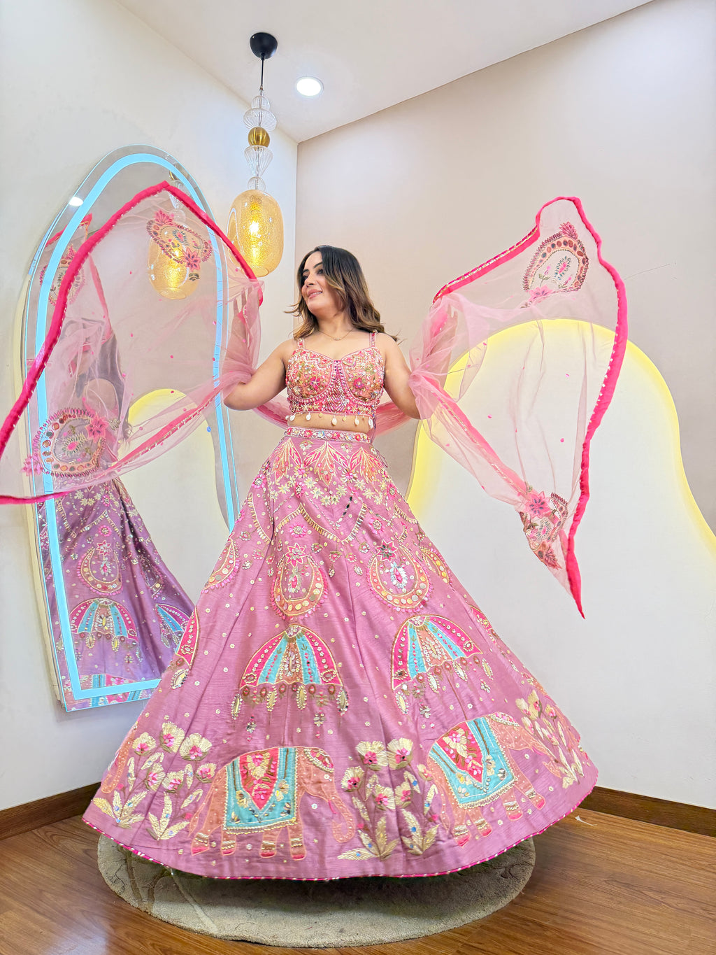 D181 partywear lehnga