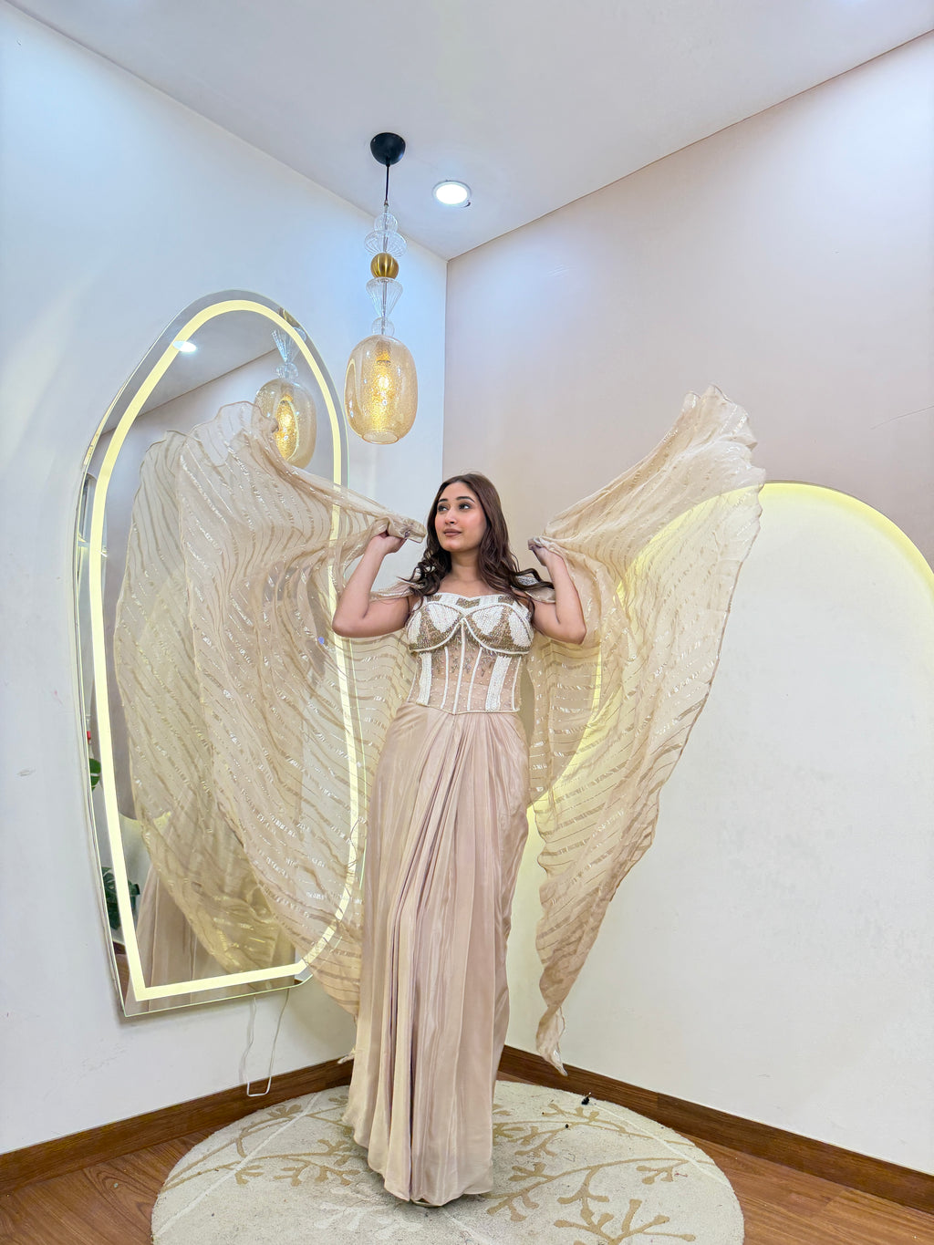 D688  DRAPE SAREE