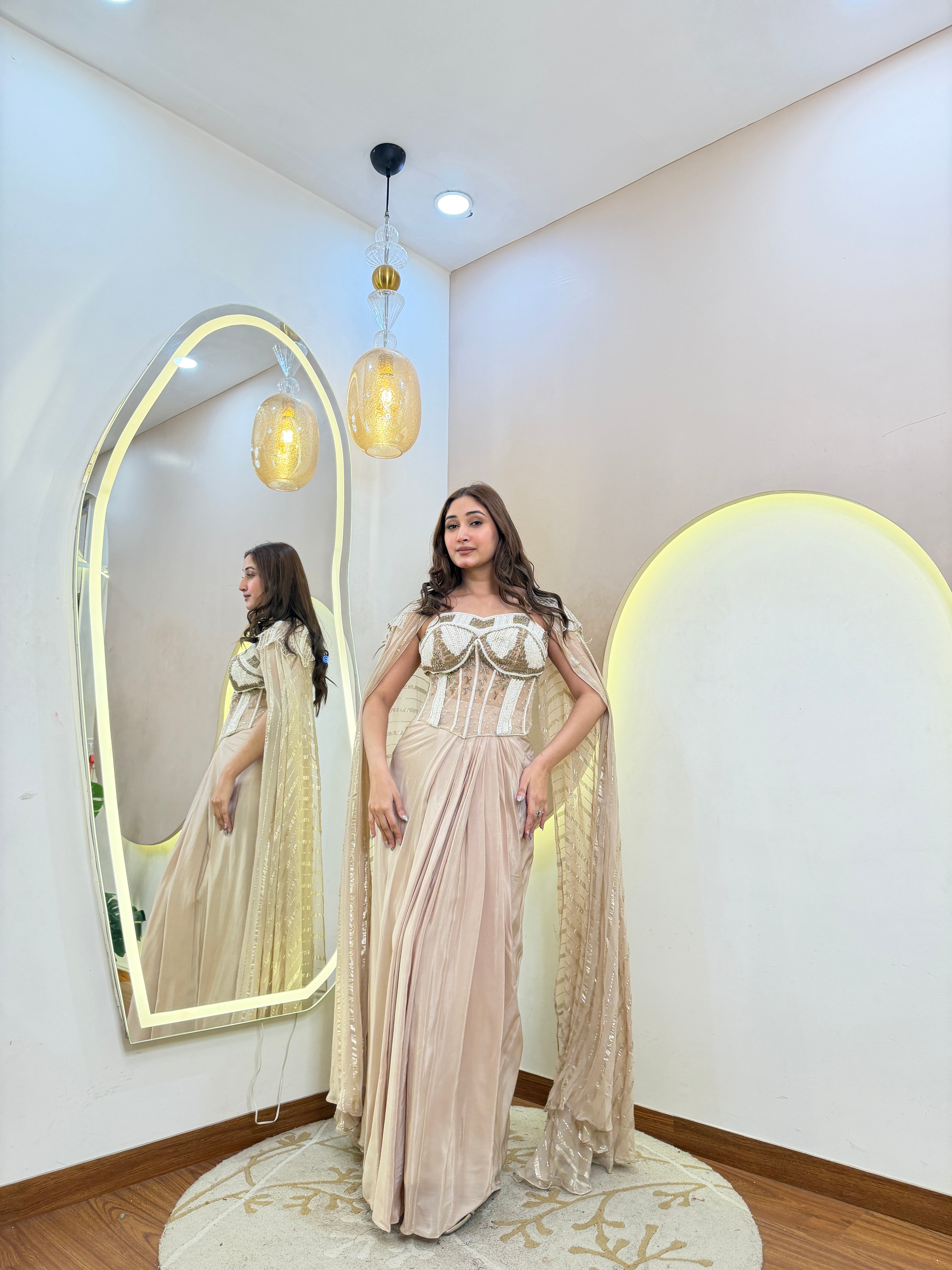 D688  DRAPE SAREE