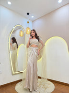D681  DHOTI  STYLE  CORSET 3 PC