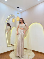 D681  DHOTI  STYLE  CORSET 3 PC