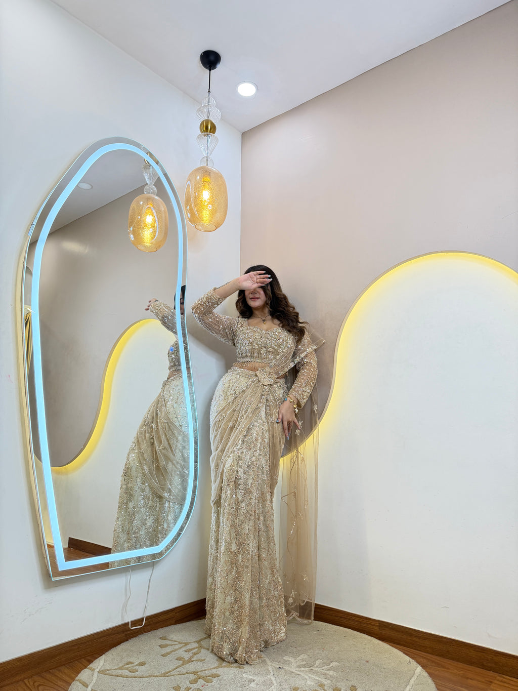 D465  DRAPE SAREE