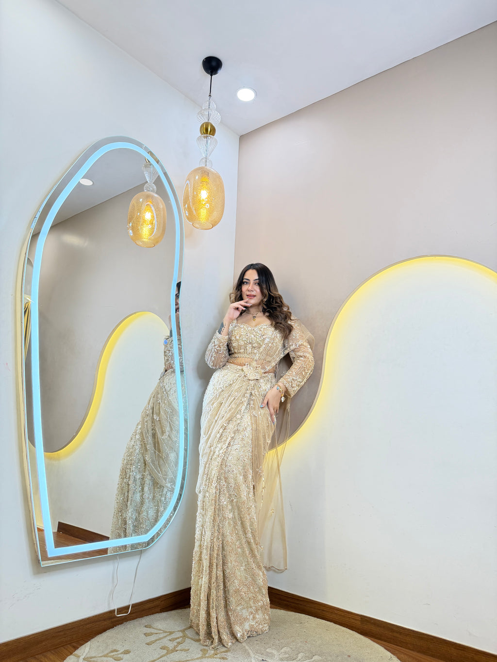 D465  DRAPE SAREE