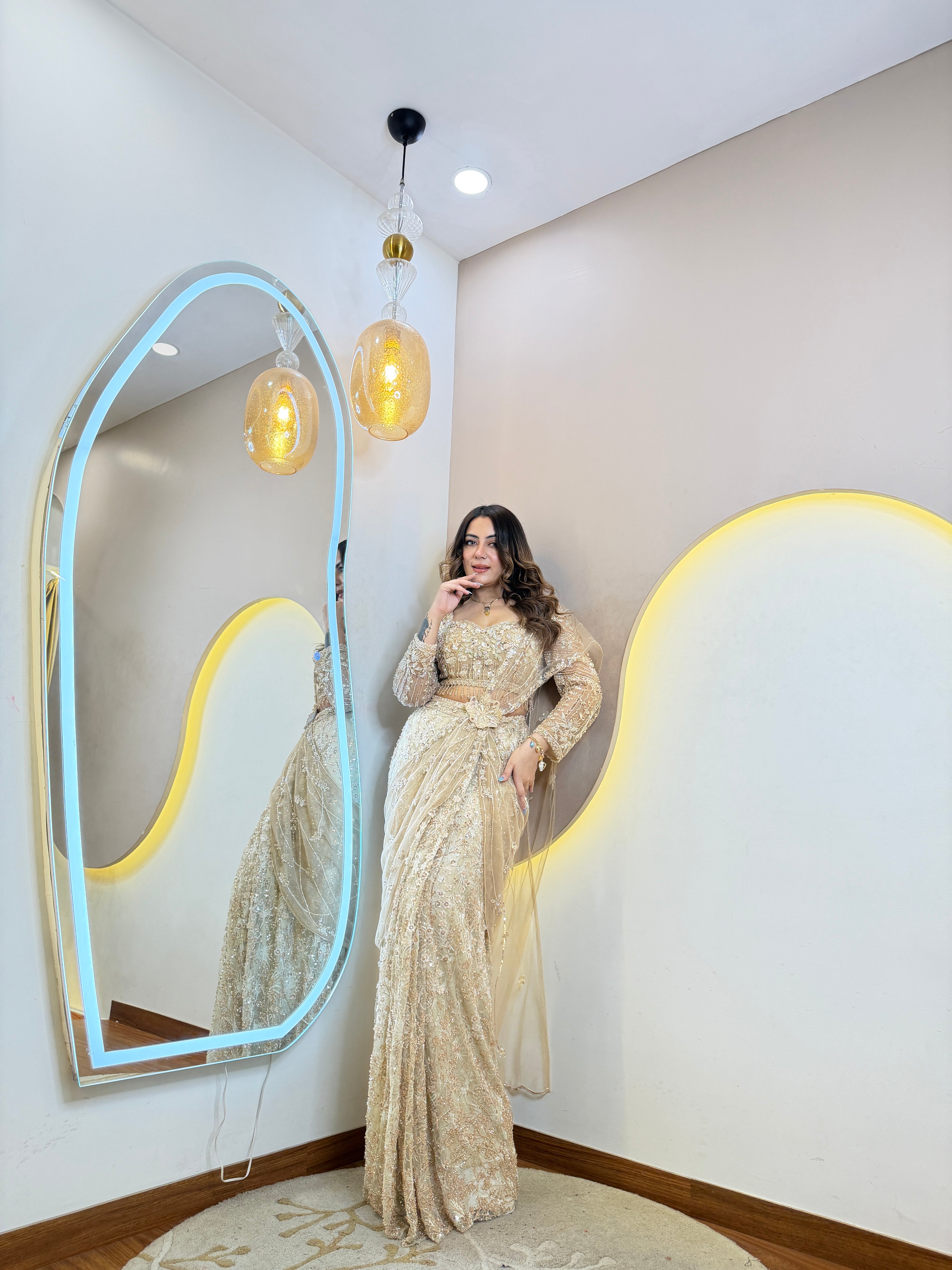 D465  DRAPE SAREE