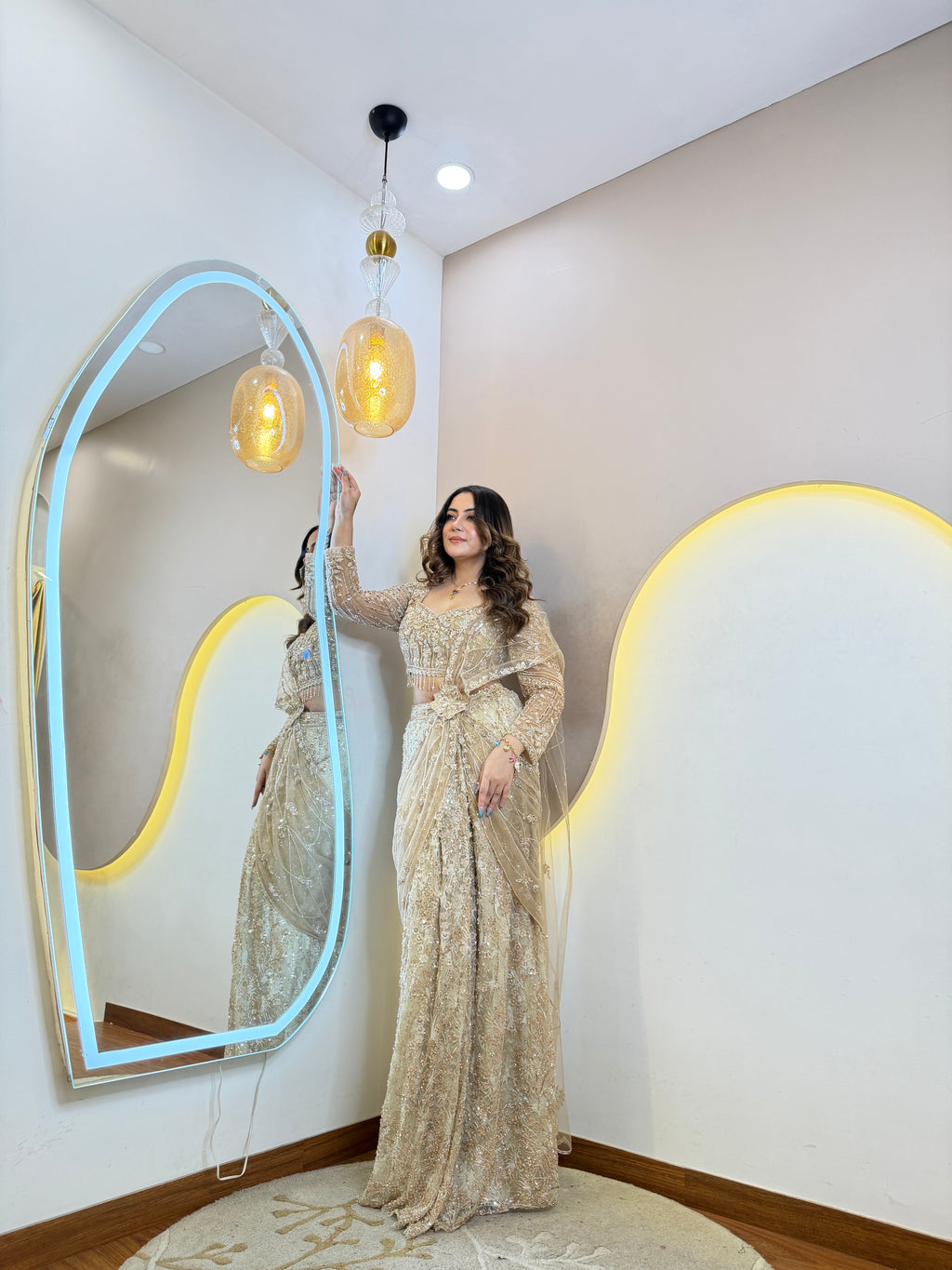 D465  DRAPE SAREE