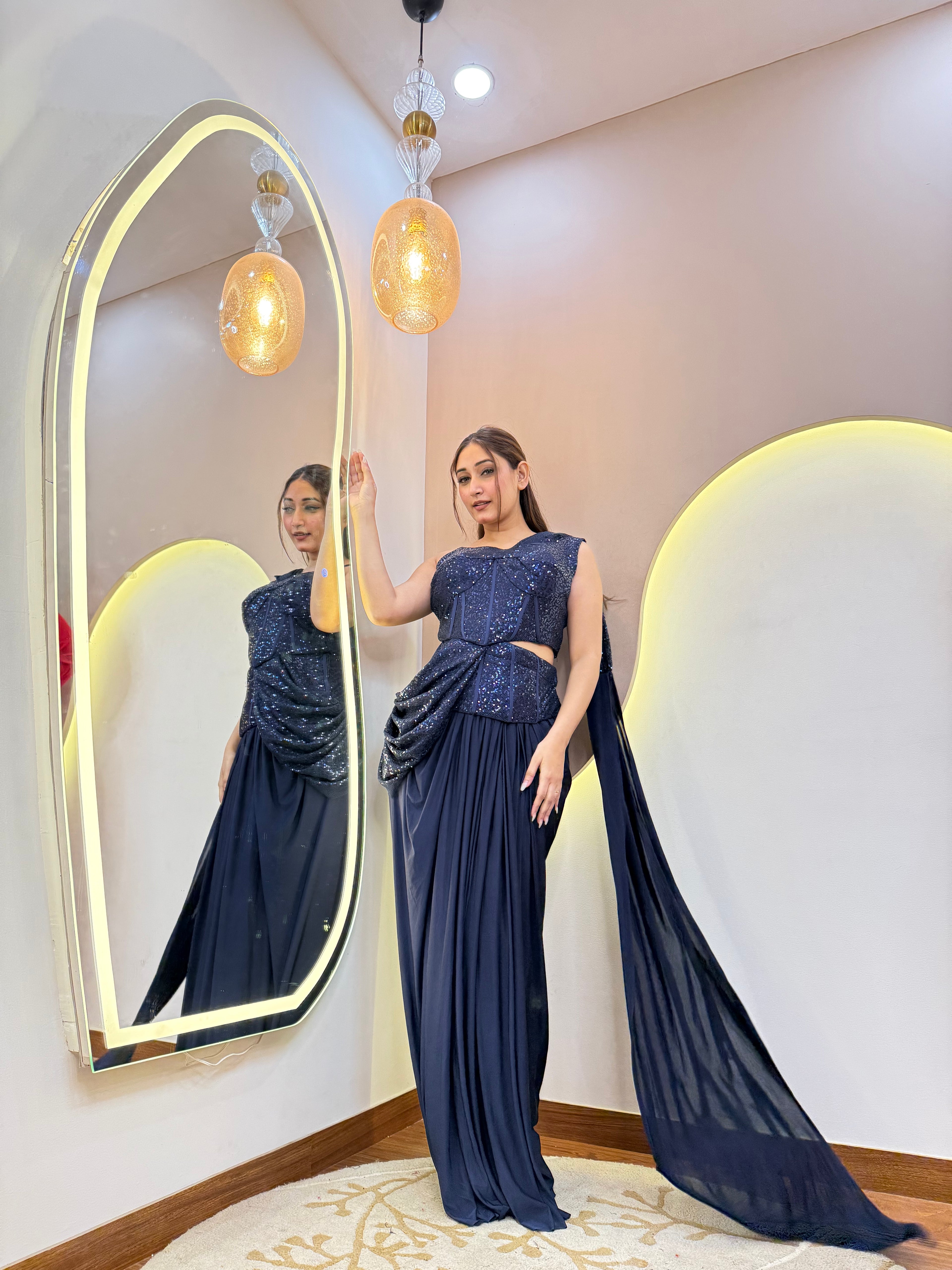 "ESRA   " DRAPE SAREE