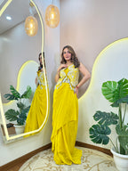 B504   DHOTI  STYLE   CORSET 2 PC