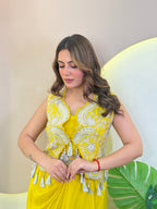 B504   DHOTI  STYLE   CORSET 2 PC