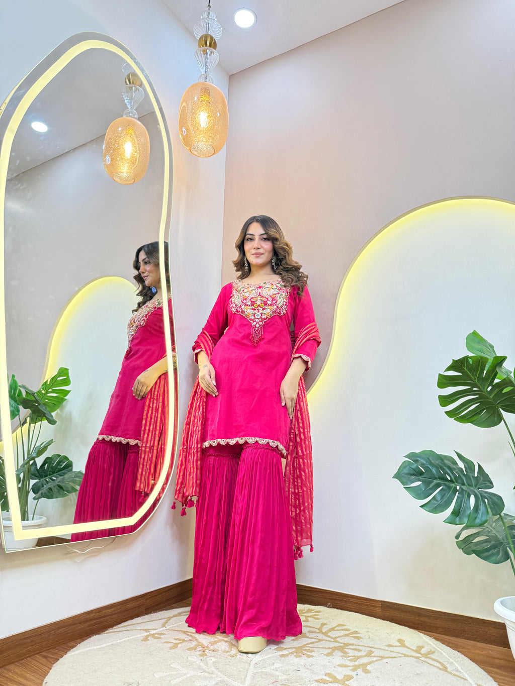 "HEBA" SHARARA SUIT