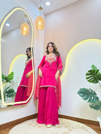 "HEBA" SHARARA SUIT