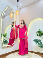 "HEBA" SHARARA SUIT