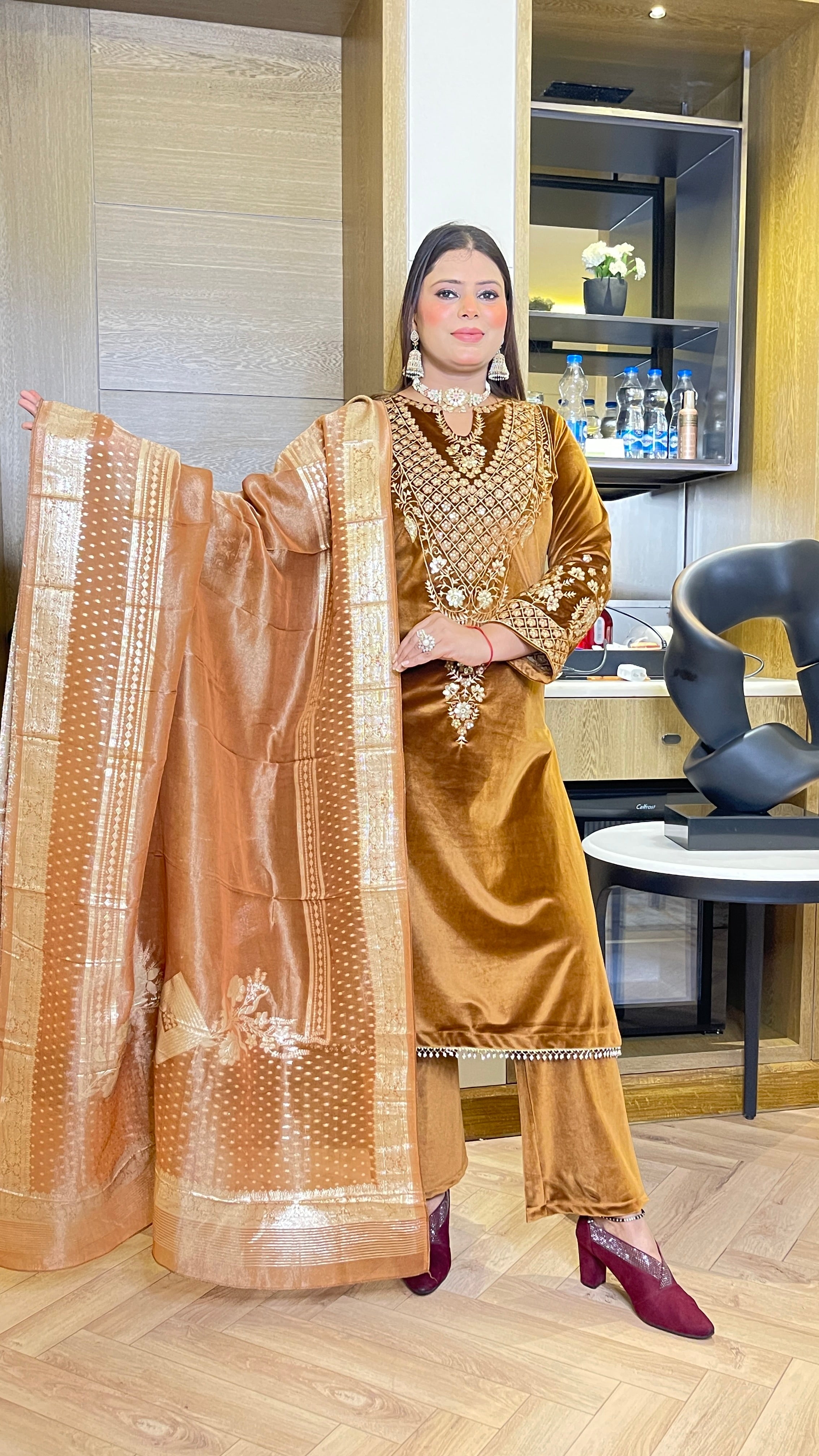 ZEINA OUTFIT  WOOLEN 3pc SET