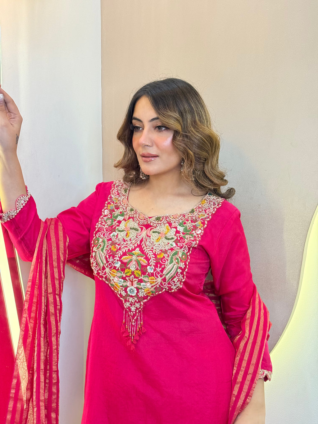 "HEBA" SHARARA SUIT